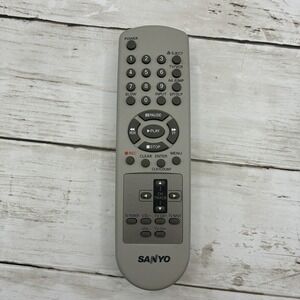 SANYO Original TV VCR Universal Remote Control Gray IR with Playback Functions